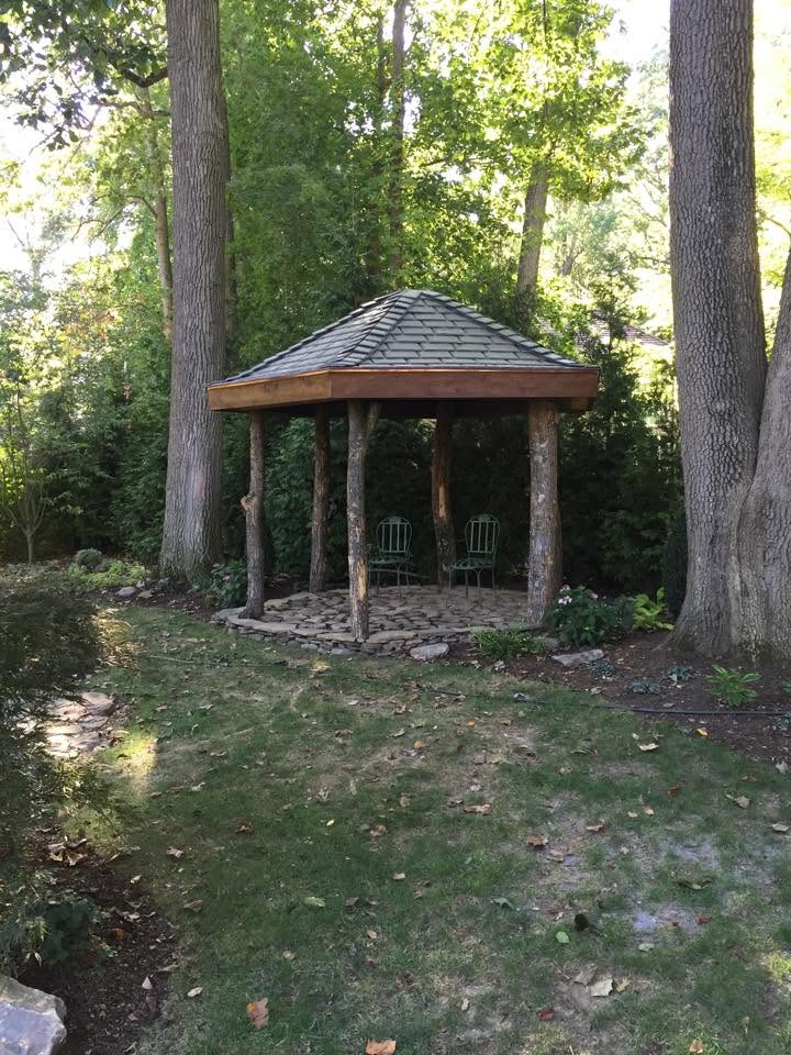 Timber post gazebo